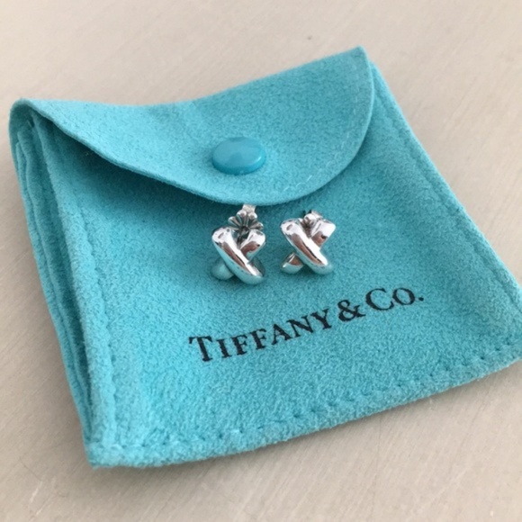 Tiffany & Co. Jewelry - Rare Tiffany Retired Silver X Earrings